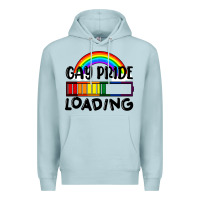 Blue Mist Gay pride loading Premium Hoodie - FaDigitalArtStudio
