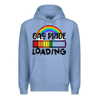 Colony Blue Gay pride loading Premium Hoodie - FaDigitalArtStudio