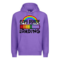 Purple Gay pride loading Premium Hoodie - FaDigitalArtStudio