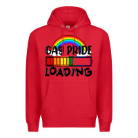 Red Gay pride loading Premium Hoodie - FaDigitalArtStudio