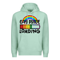 Seafoam Gay pride loading Premium Hoodie - FaDigitalArtStudio
