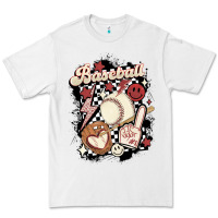 White checkered retro baseball Premium Tee - MaliasSmallBusiness