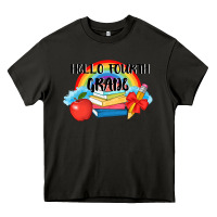 Asphalt back to school hello fourth grade 3200x2400 Heavy Core Tee - AdoDesignShop