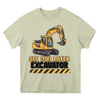 Mossy see you later excavator Heavy Core Tee - MaliasSmallBusiness
