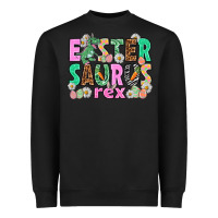 Black Easter Saurus Nurse Easter Day Heavyweight Sweatshirt - HowdyJamesFarm