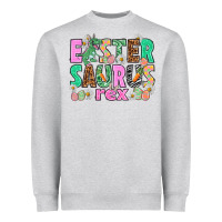 Heather Grey Easter Saurus Nurse Easter Day Heavyweight Sweatshirt - HowdyJamesFarm