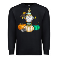 Black Happy Fall Premium Sweatshirt - CowhideDigitalArt