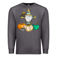 Charcoal Heather Happy Fall Premium Sweatshirt - CowhideDigitalArt