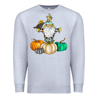Heather Grey Happy Fall Premium Sweatshirt - CowhideDigitalArt