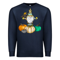 Navy Happy Fall Premium Sweatshirt - CowhideDigitalArt