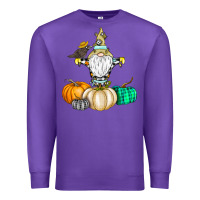 Purple Happy Fall Premium Sweatshirt - CowhideDigitalArt