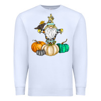 White Happy Fall Premium Sweatshirt - CowhideDigitalArt