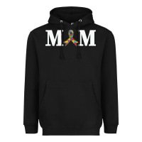 Black LIL Autism Mom Heavyweight Hoodie - CowhideDigitalArt
