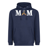 Navy LIL Autism Mom Heavyweight Hoodie - CowhideDigitalArt