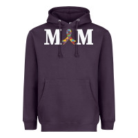 Plum LIL Autism Mom Heavyweight Hoodie - CowhideDigitalArt
