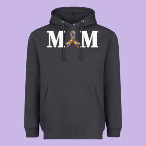 Lil Autism Mom Heavyweight Hoodie Designed By Cowhidedigitalart