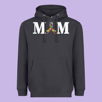 Lil Autism Mom Heavyweight Hoodie Designed By Cowhidedigitalart
