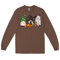 Chestnut Halloween gnomes Long Sleeve Tee - NancyCooperArtShop