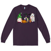 Plum Halloween gnomes Long Sleeve Tee - NancyCooperArtShop