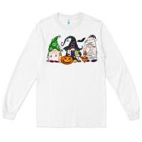 White Halloween gnomes Long Sleeve Tee - NancyCooperArtShop