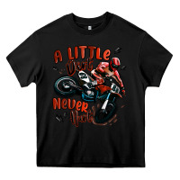 Black a little dirt never hurt dirt bike Heavy Core Tee - MaliasSmallBusiness