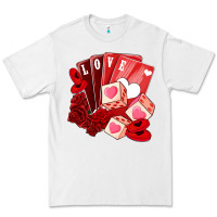 White valentines day feeling lucky Premium Tee - NancyCooperArtShop