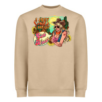 Mushroom I just smile and say god bless Heavyweight Sweatshirt - HowdyJamesFarm