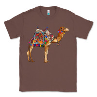 Chestnut camel with colorful saddle Classic Tee - BarkalooDesign