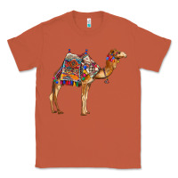 Copper camel with colorful saddle Classic Tee - BarkalooDesign