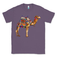 Lavender camel with colorful saddle Classic Tee - BarkalooDesign