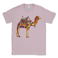 Lilac camel with colorful saddle Classic Tee - BarkalooDesign