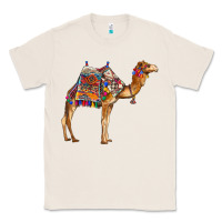 Natural camel with colorful saddle Classic Tee - BarkalooDesign