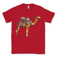 Red camel with colorful saddle Classic Tee - BarkalooDesign