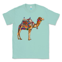 Seafoam camel with colorful saddle Classic Tee - BarkalooDesign