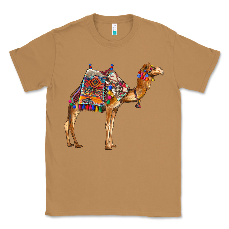 Camel With Colorful Saddle Classic Tee by BarkalooDesign | Teevron