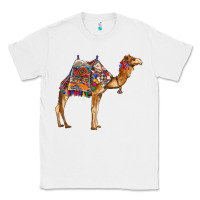 White camel with colorful saddle Classic Tee - BarkalooDesign