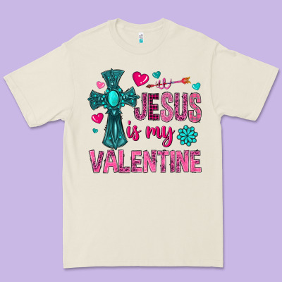 Jesus Is My Valentine Premium Tee Designed By Nancycooperartshop