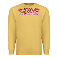 Antique Gold Howdy Valentine Premium Sweatshirt - CowhideDigitalArt