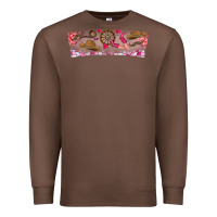 Chestnut Howdy Valentine Premium Sweatshirt - CowhideDigitalArt