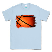 Dusty Blue Basketball Brushstroke Classic Tee - RanaPortraitStore