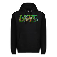 Black love with shamrock Premium Hoodie - RanaPortraitStore