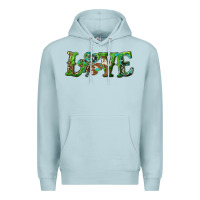 Blue Mist love with shamrock Premium Hoodie - RanaPortraitStore
