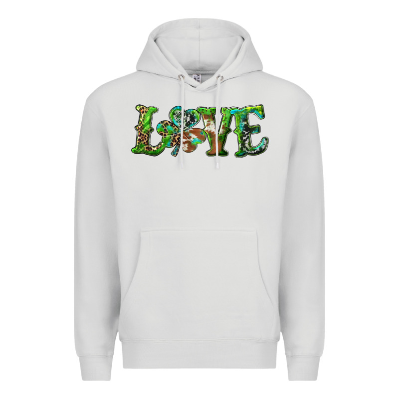 Love With Shamrock Premium Hoodie by RanaPortraitStore | Teevron