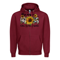 Burgundy Being a mom makes my life complete Mother's Day Zipper Hoodie - FaDigitalArtStudio