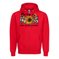 Red Being a mom makes my life complete Mother's Day Zipper Hoodie - FaDigitalArtStudio