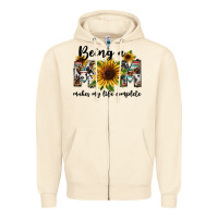 Sandshell Being a mom makes my life complete Mother's Day Zipper Hoodie - FaDigitalArtStudio