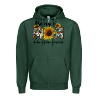 Sports Green Being a mom makes my life complete Mother's Day Zipper Hoodie - FaDigitalArtStudio