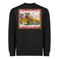 Black Easter Day with farm animals tumbler Heavyweight Sweatshirt - HowdyJamesFarm