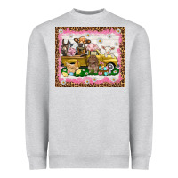 Easter Day With Farm Animals Tumbler Heavyweight Sweatshirt | Teevron