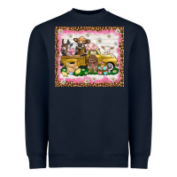 Navy Easter Day with farm animals tumbler Heavyweight Sweatshirt - HowdyJamesFarm